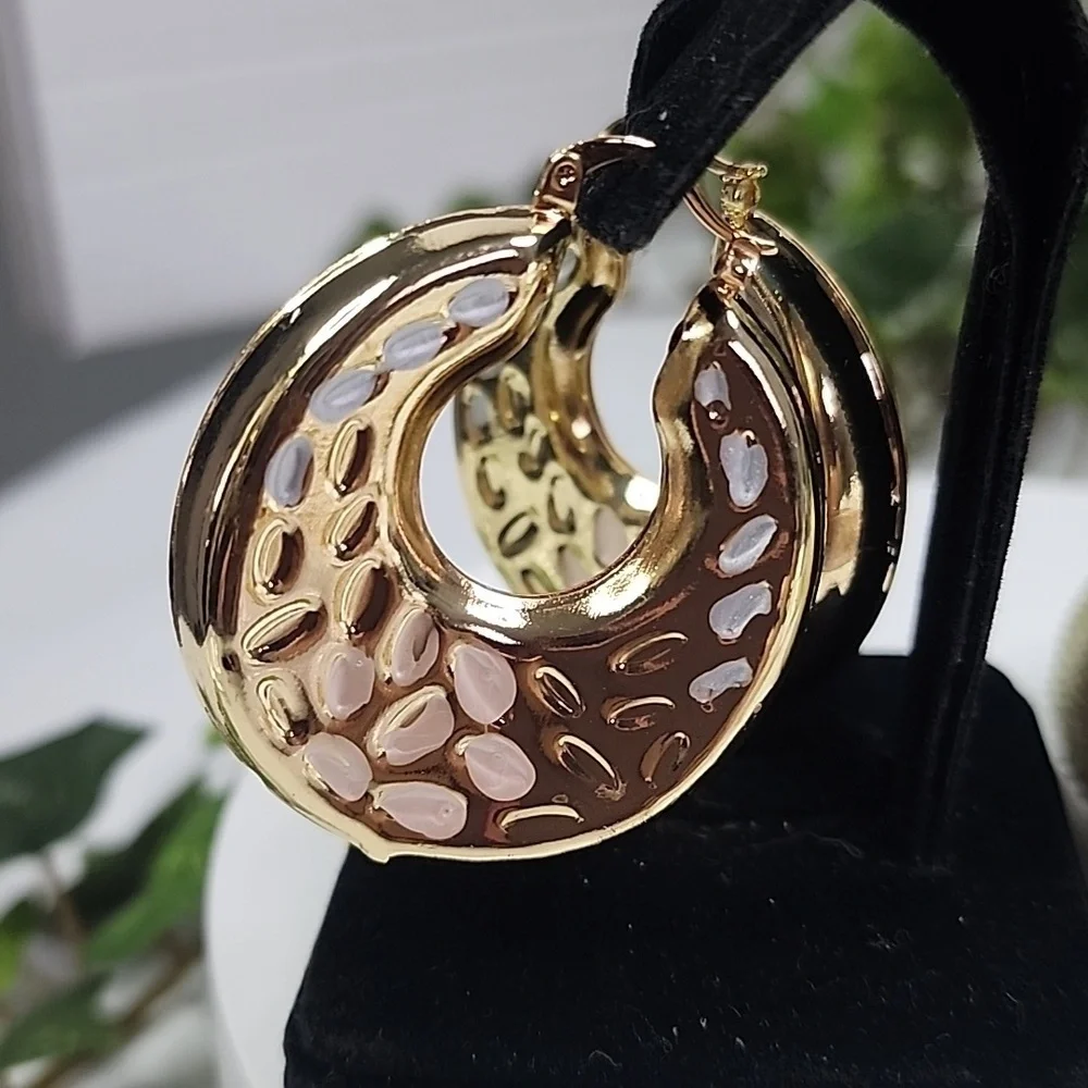 Gold Filled Chunky Hoop Earrings